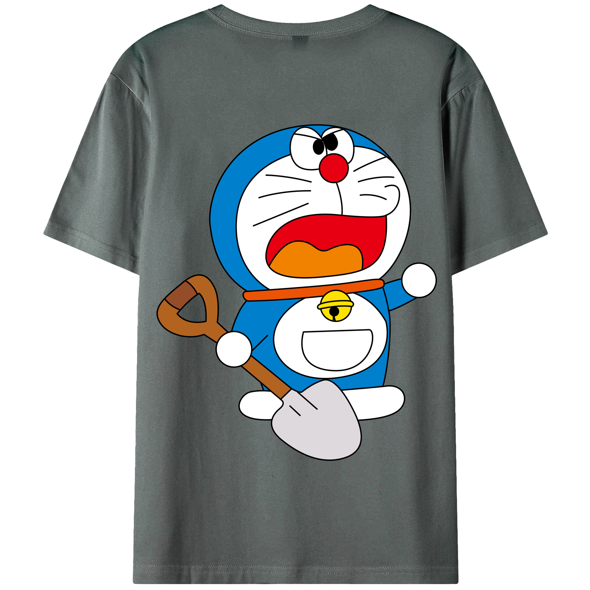 （画像用） ドラえもん Doraemon 綿100％半袖Tシャツ（背面プリント）